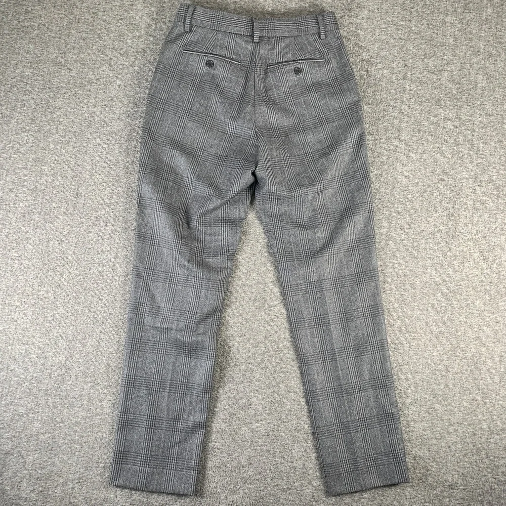 Banana Republic Pants Men 28x30 Vitale Barberis Canonico Wool Gray Glen Check